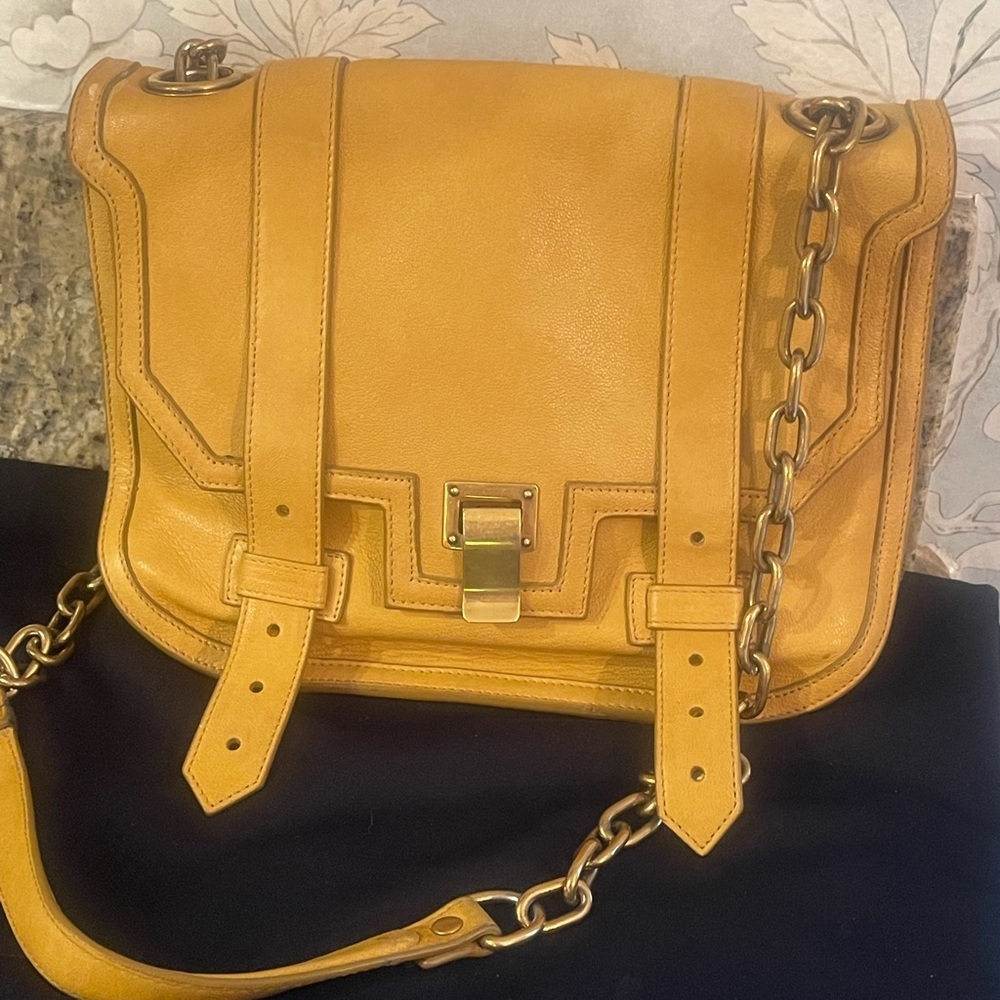 Proenza Schouler bag mustard yellow